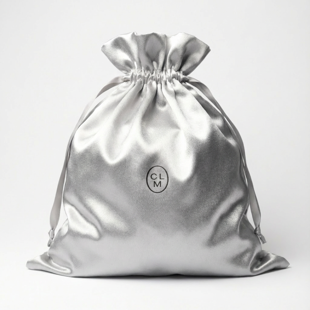 Green fabric gift bag (mini) 17X23