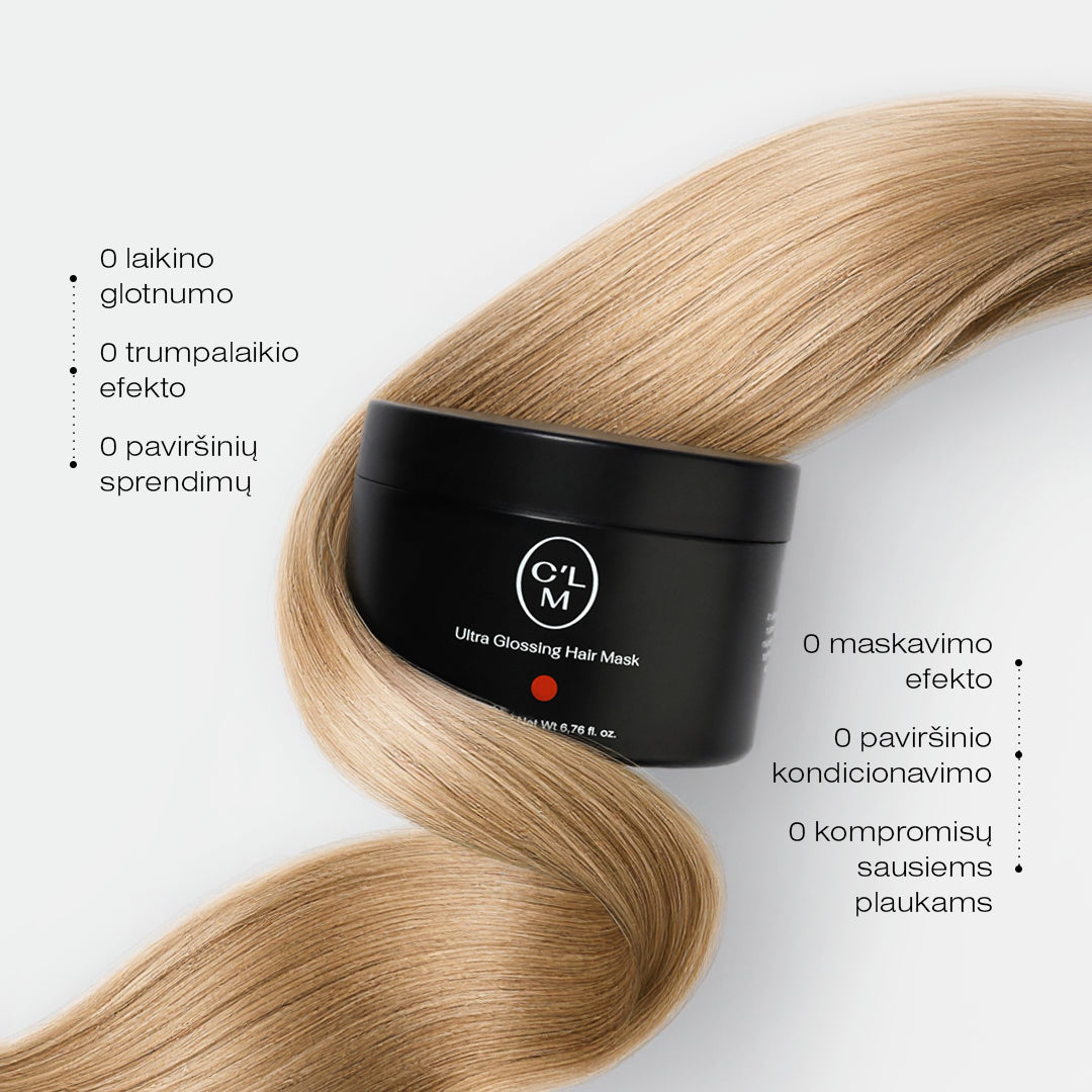 Maitinamoji žvilgesio suteikianti plaukų kaukė 200ml