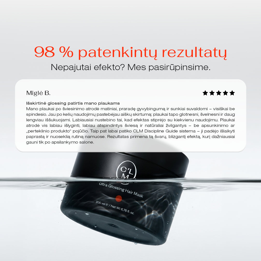 Maitinamoji žvilgesio suteikianti plaukų kaukė 200ml