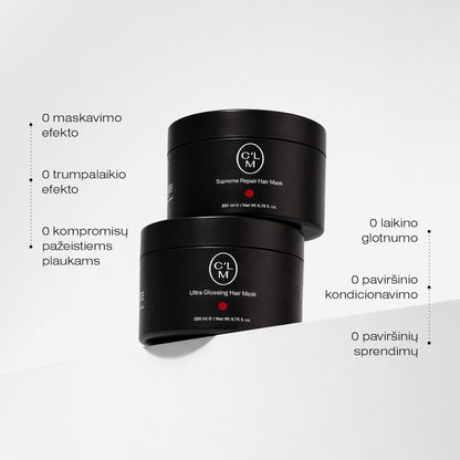 Atstatantis ir maitinantis plaukų kaukių rinkinys
