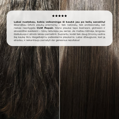 Atstatantis ir maitinantis plaukų kaukių rinkinys