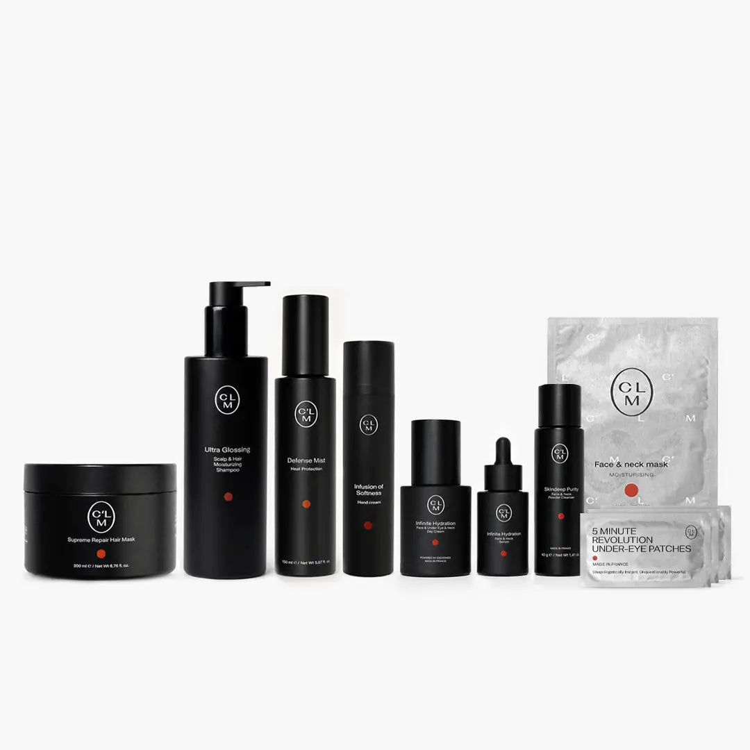 CLM Total Care Package for Stronger Hair, Hydrated Face, and Gentle Hand Care